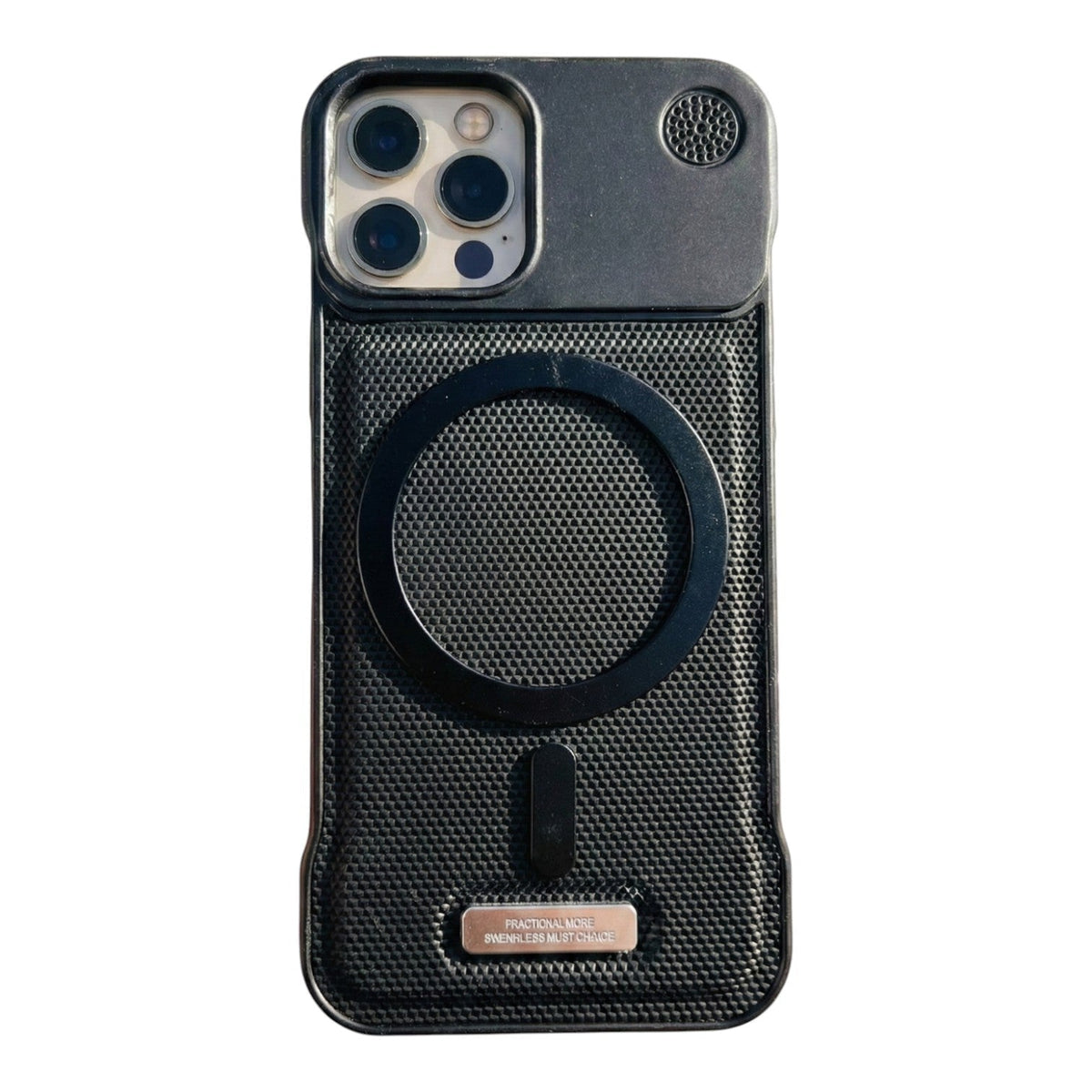 Case aluminio Negro