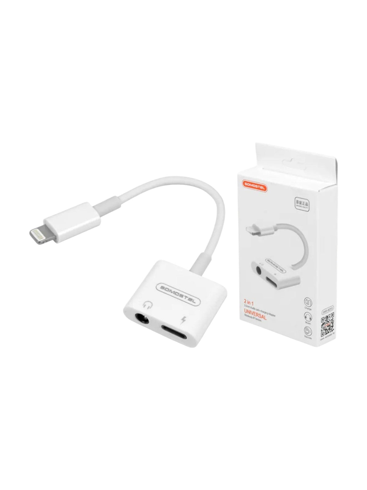 Adaptador Lightning a 3.5 mm y usb C